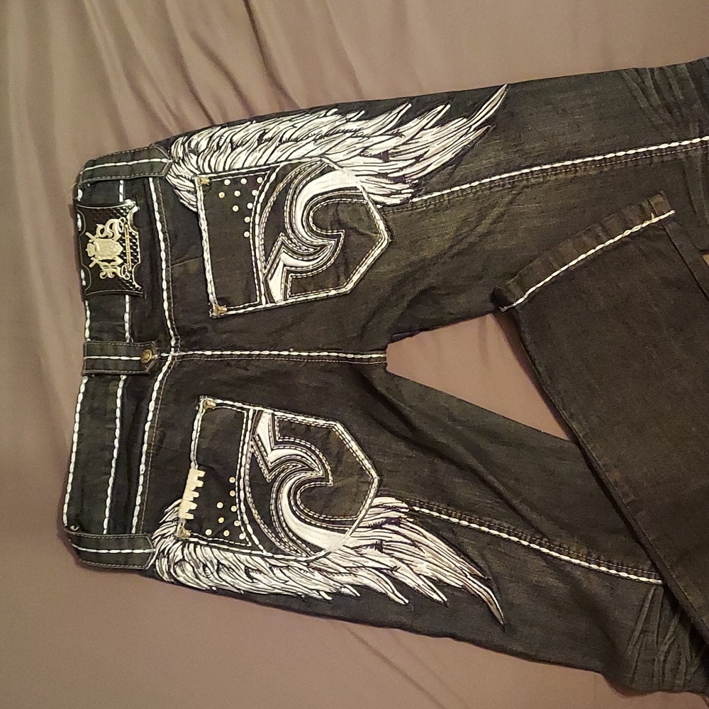 Rebel Spirit Angel Wings Jeans